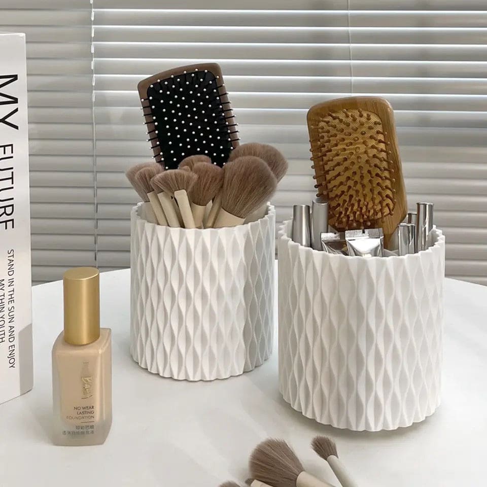 Makeup Bucket Organizer, Multifunctional Rotating Pencil Makeup Brush Holder, Hollow Multiuse Organizer, Non-slip Round Multi Grid Desktop Sundries Pencil Holder, Lipstick Eyebrow Pencil Holder, Desktop Makeup Brush Storage Bucket Makeup Bucket Organizer, Multifunctional Rotating Pencil Makeup Brush Holder, Hollow Multiuse Organizer, Non-slip Round Multi Grid Desktop Sundries Pencil Holder, Lipstick Eyebrow Pencil Holder, Desktop Makeup Brush Storage Bucket